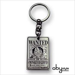 ONE PIECE KEYCHAIN "WANTED LUFFY"