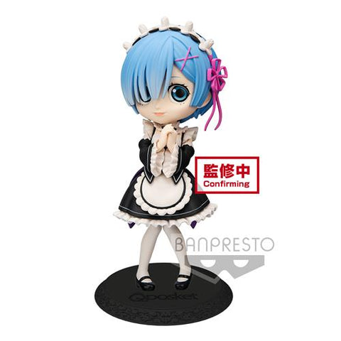 RE:ZERO - STARTING LIFE IN ANOTHER WORLD - Q POSKET - REM (NORMAL COLOR VER.) - FIGURE 14CM