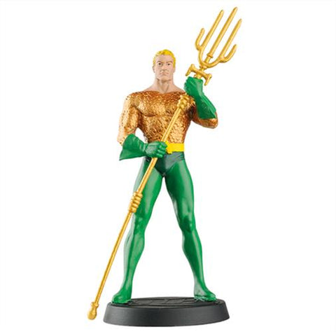 DC FIGURE & MAGAZINE - AQUAMAN (KING OF ATLANTIS) 11CM