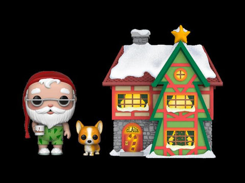 HOLIDAY TOWN - POP FUNKO SANTA'S HOUSE W/SANTA & NUTMEG 9CM