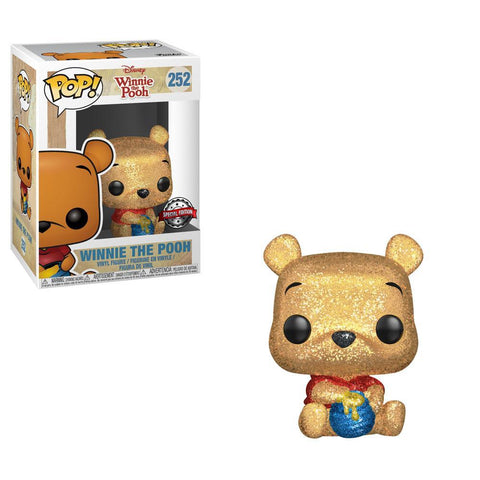 SEATED WINNIE THE POOH GLITTER POP