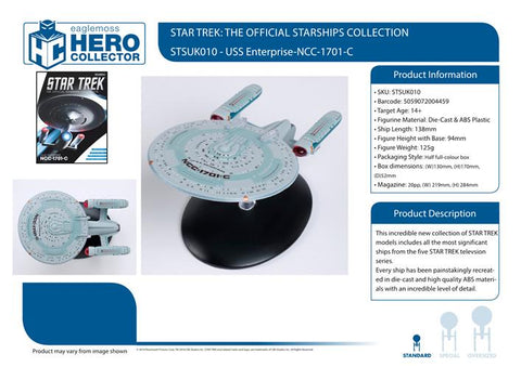 STAR TRECK SHIP - USS ENTERPRISE NCC-1701-C