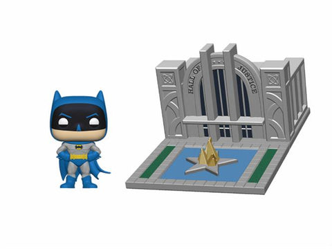 BATMAN 80TH - POP FUNKO VINYL FIGURE HALL OF JUSTICE W/BATMAN 9CM