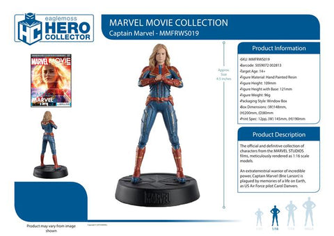 MARVEL FIGURE & MAGAZINE - CAPTAIN MARVEL 12CM