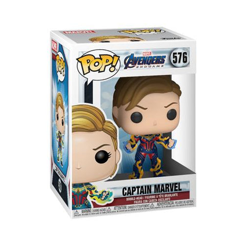 MARVEL - AVENGERS ENDGAME - POP FUNKO 576 CAPTAIN MARVEL W/ NEW HAIR 9CM