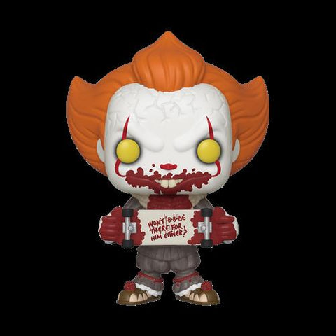 IT - POP FUNKO VINYL FIGURE PENNYWISE W/ SKATEBOARD 9CM