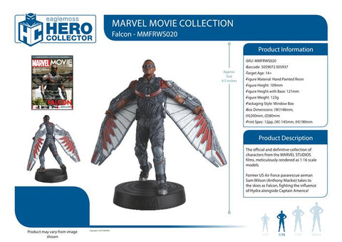 MARVEL FIGURE & MAGAZINE - FALCON 12CM