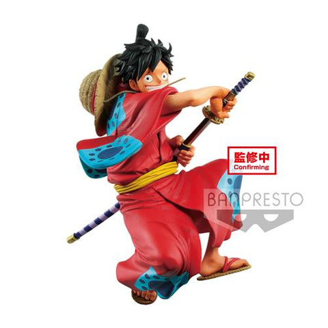 ONE PIECE - WANOKUNI - MONKEY D LUFFY - BANPRESTO STATUA 16CM