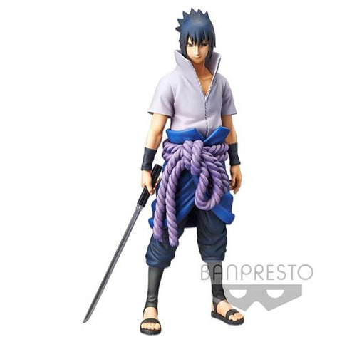 NARUTO SHIPPUDEN - GRANDISTA NERO - UCHIHA SASUKE - BANPRESTO FIGURE 27CM