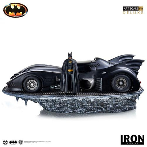 BATMAN 1989 - BATMAN & BATMOBILE 1/10 - STATUA 70CM