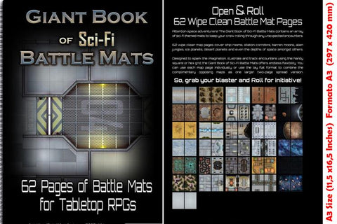GIANT BOOK OF SCI-FI BATTLE MATS (A3)