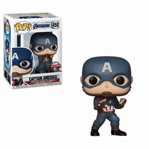 MARVEL - AVENGERS ENDGAME - POP FUNKO 464 CAPTAIN AMERICA EXCLUSIVE 9CM