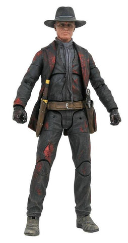 WESTWORLD - BATTLE DAMAGED - MAN IN BLACK - ACTION FIGURE 18CM