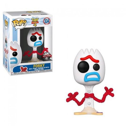 DISNEY TOY STORY 4 - POP FUNKO VINYL FIGURE 534 FORKY SCARED FACE COMICON EXCL