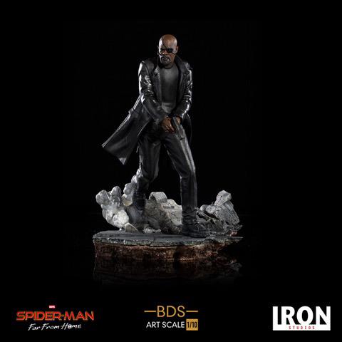 SPIDER MAN FFH NICK FURY STATUE