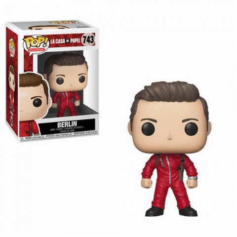 LA CASA DI CARTA - POP FUNKO VINYL FIGURE 743 BERLINO 9CM