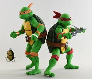 TMNT MICHELANGELO&RAPHAEL 2PK