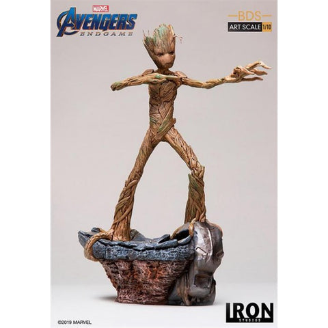 MARVEL - AVENGERS ENDGAME - GROOT - STATUA 24CM