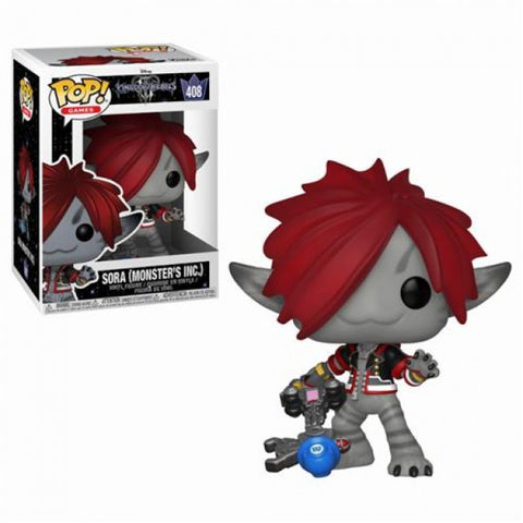 DISNEY KINGDOM HEARTS 3 - POP FUNKO VINYL FIGURE 408 SORA MONSTER'S INC 9CM