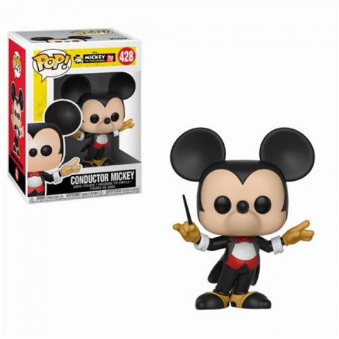 DISNEY: MICKEY'S 90TH ANNIVERSARY - POP FUNKO VINYL FIGURE 428 CONDUCTOR MICKEY 9CM
