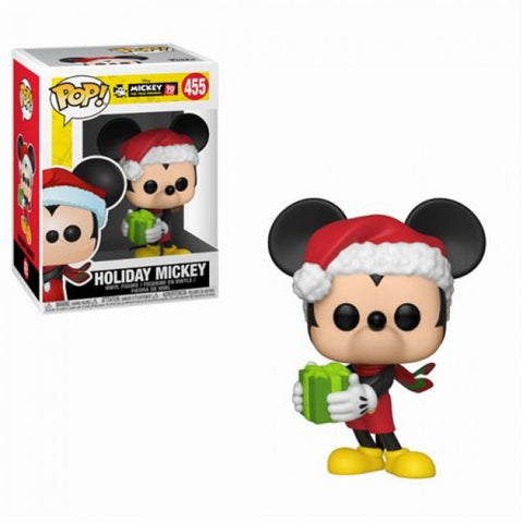 DISNEY: MICKEY'S 90TH ANNIVERSARY - POP FUNKO VINYL FIGURE 455 HOLIDAY MICKEY 9CM