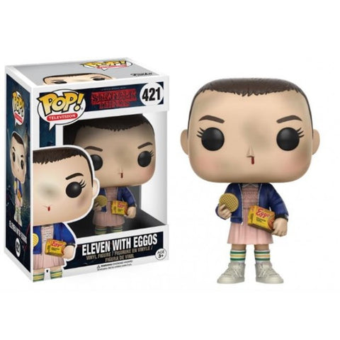 STRANGER THINGS - POP FUNKO VINYL FIGURE 421 ELEVEN WITH EGGOS 9CM