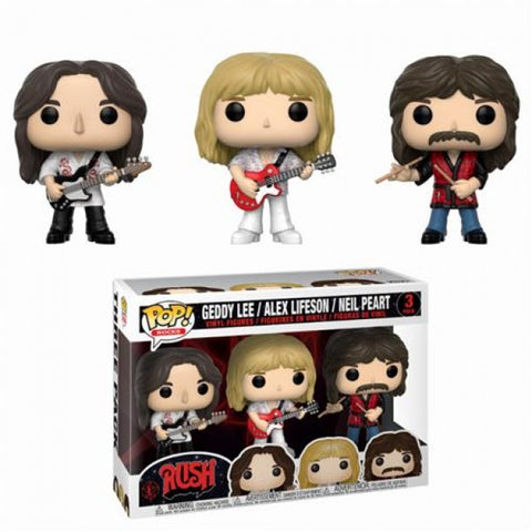ROCK - POP FUNKO VINYL FIGURE 3-PACK RUSH - GEDDY, ALEX, NEIL 9CM