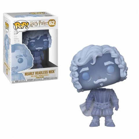 HARRY POTTER - POP FUNKO VINYL FIGURE 62 NEARLY HEADLESS NICK (BLUE TRANS) 9CM