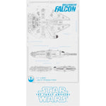 STAR WARS - GLASS POSTER (30X60CM) - MILLENNIUM FALCON
