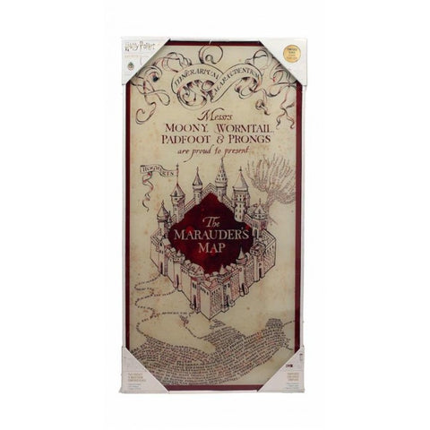 HARRY POTTER - GLASS POSTER (30X60) - MARAUDER'S MAP