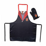 HARRY POTTER - APRON AND OVEN GLOVE - PLASTIC BOX - GRYFFINDOR SCHOOL UNIFORM