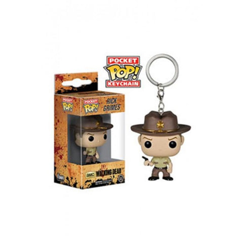 THE WALKING DEAD - POP FUNKO VINYL KEYCHAIN RICK GRIMES 4 CM